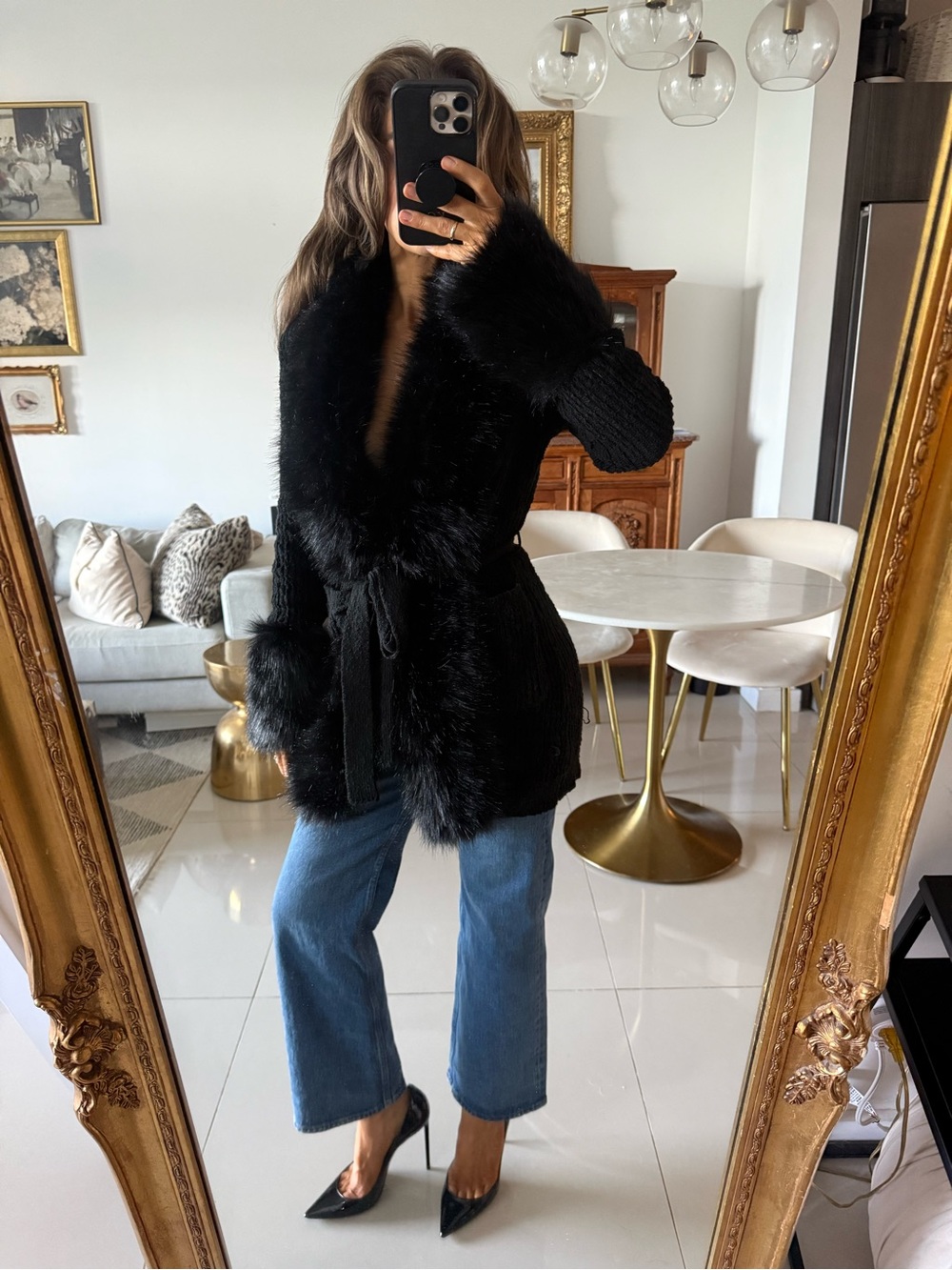 NWT Fur Cardigan